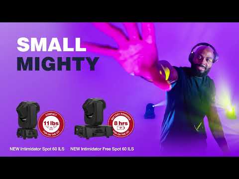 CHAUVET DJ Small Mighty Movers Intimidator Spot 60 ILS + Intimidator Free Spot 60 ILS, YouTube video
