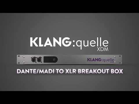 Introducing KLANG Quelle XDM - 16-Ch Dante/Madi Router with XLR Analog and AES3 Breakout Box