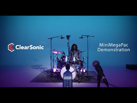 ClearSonic MMP - MiniMegaPac Drum Isolation Booth Demonstration, YouTube video