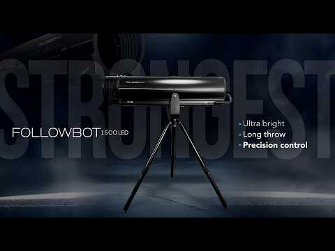 Mega-Lite Followbot 1500 LED - Follow Spot LED Fixture with Stand