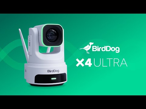 BirdDog X4 Ultra - 4K60 PTZ Camera with 20x Optical Zoom, WiFi 6, and built-in battery