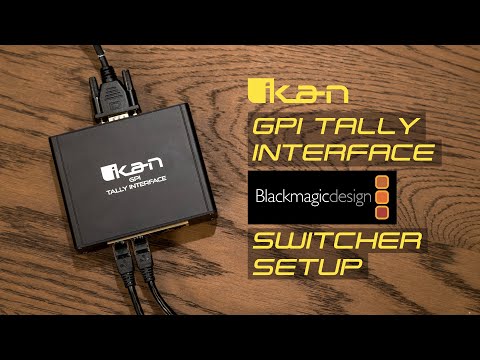 Ikan GPI Tally Interface for Blackmagic Design ATEM Video Switchers, YouTube video