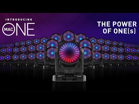 Martin MAC One - LED Beam Wash Moving Head Fixture with Fresnel Lens, YouTube video