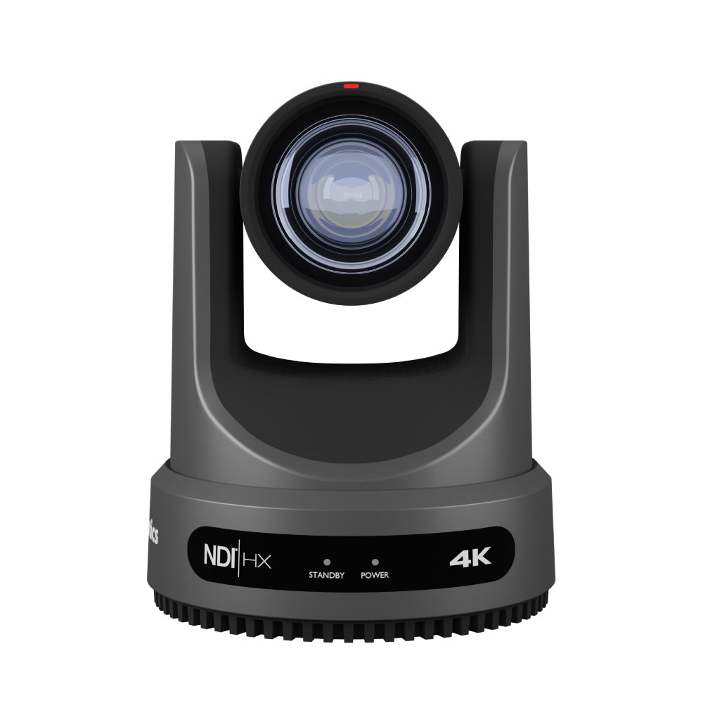 PTZOptics Move 4K - Ultra HD Auto-tracking PTZ Camera, gray, front