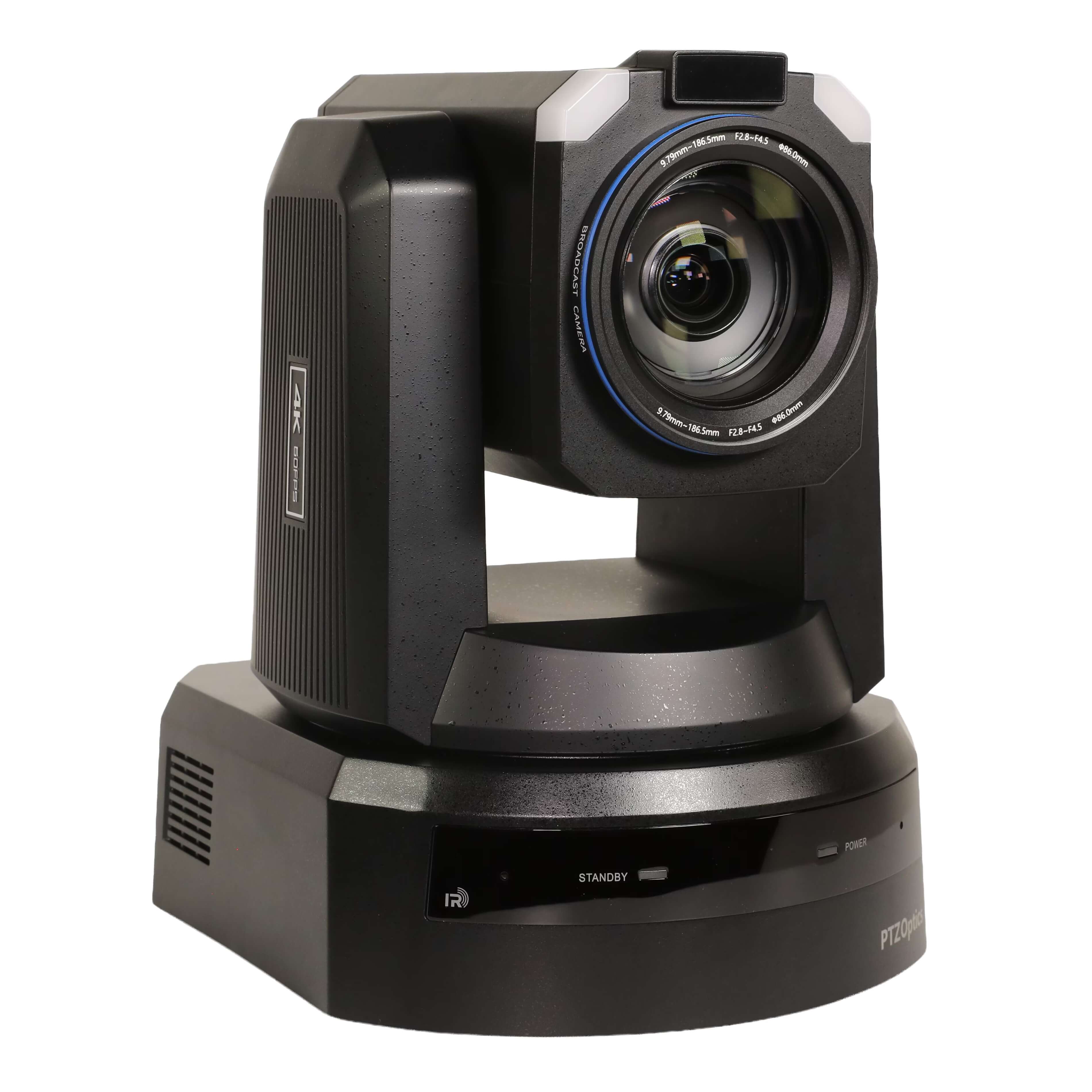 PTZOptics Rise 4K - Ultra HD Broadcast PTZ Camera, angled right