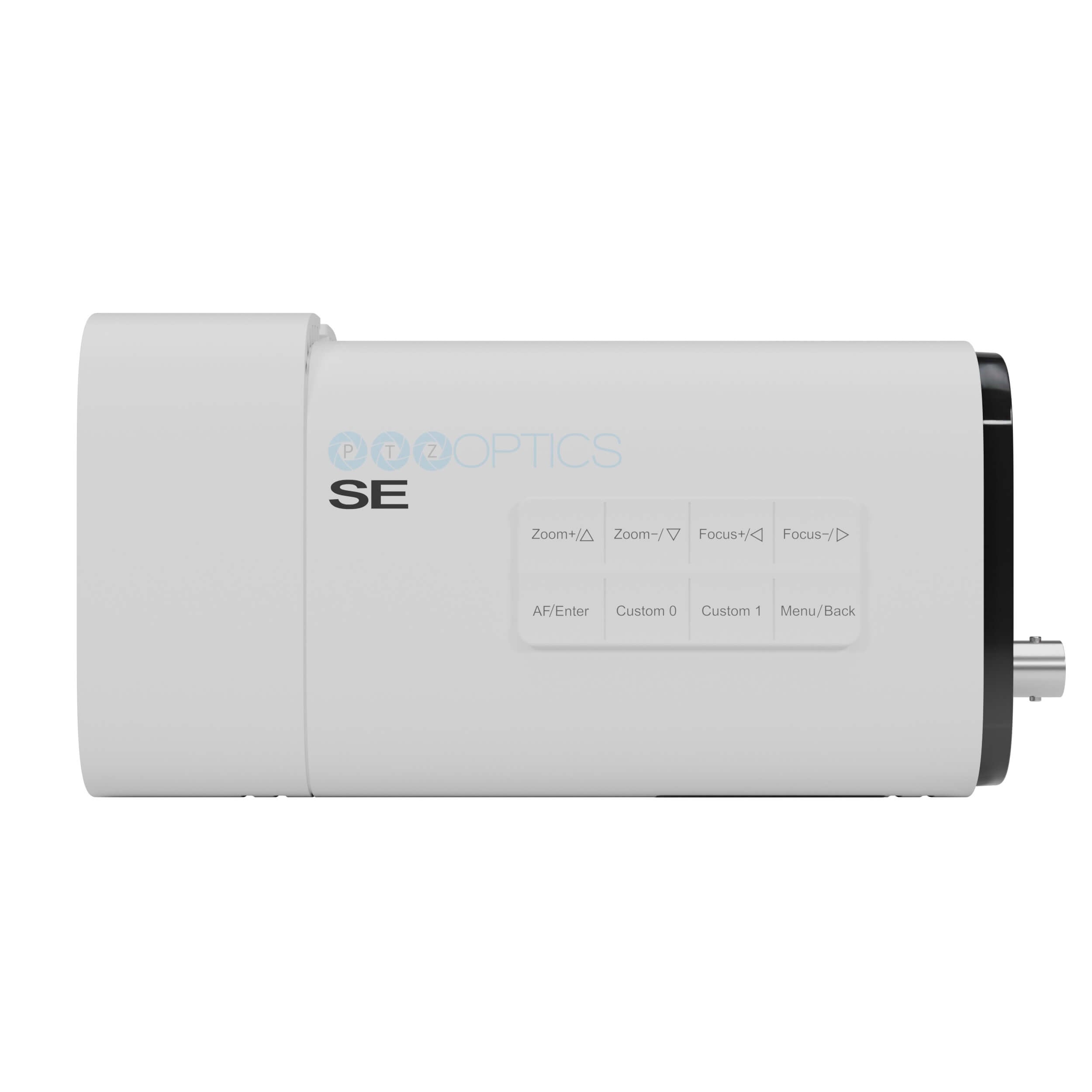 PTZOptics Studio SE - HD Streaming Camera with 12x Optical Zoom (white), left side