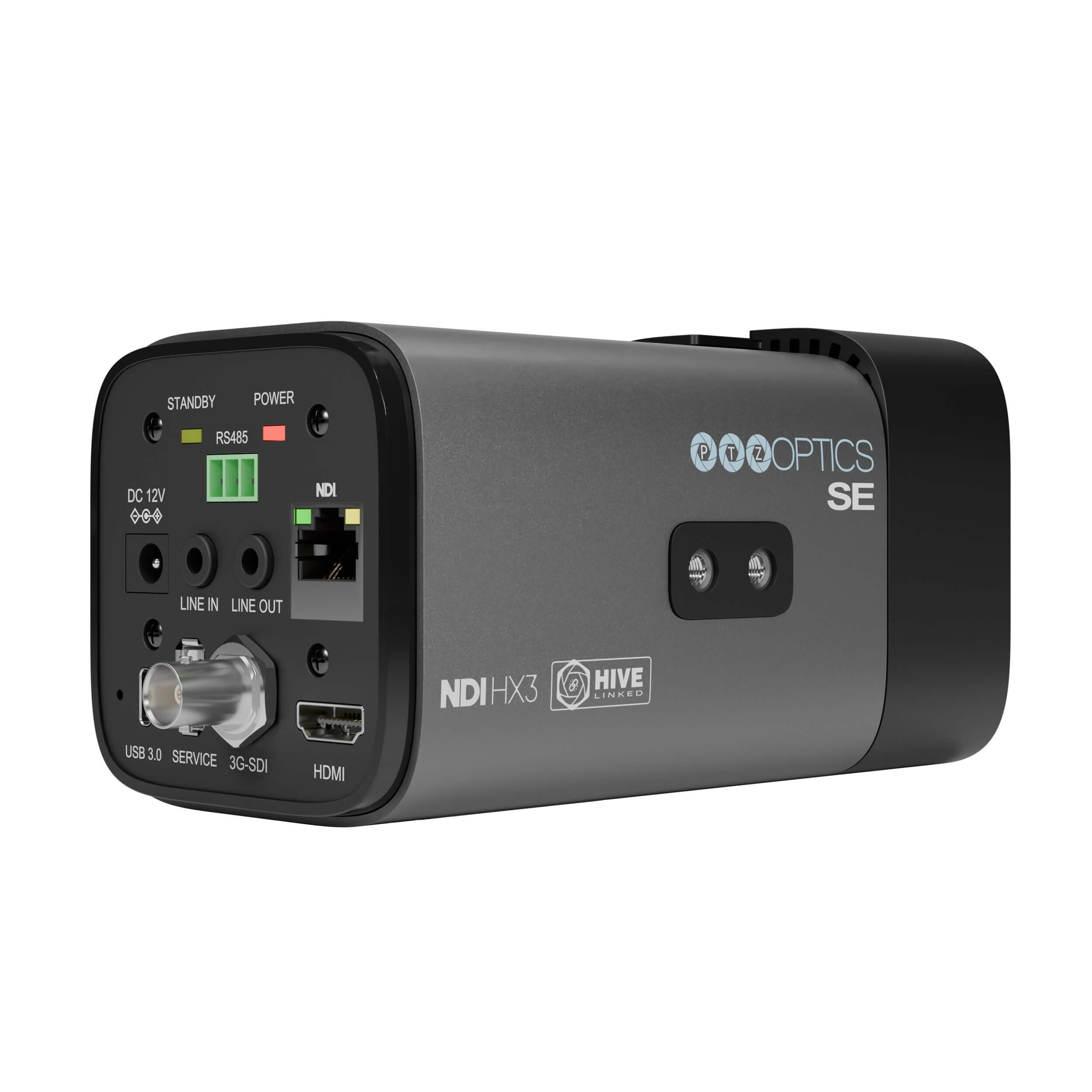 PTZOptics Studio SE - HD Streaming Camera with 20x Optical Zoom (gray), back right