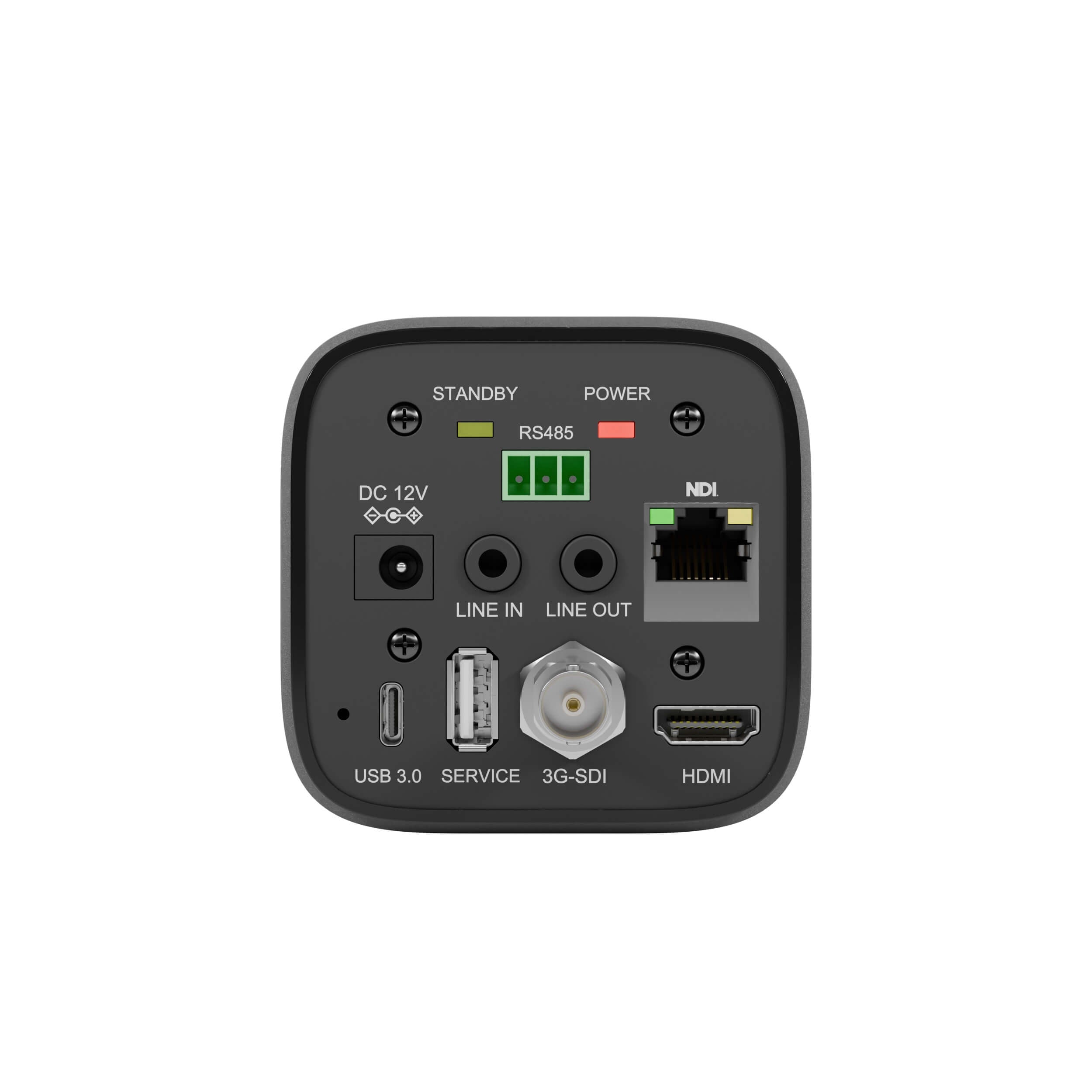 PTZOptics Studio SE - HD Streaming Camera with 20x Optical Zoom (gray), back