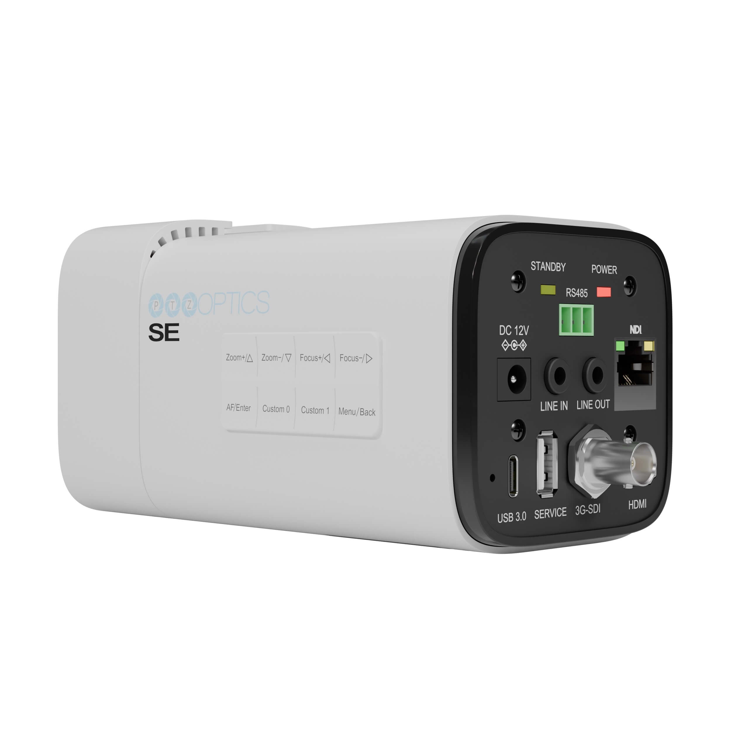 PTZOptics Studio SE - HD Streaming Camera with 20x Optical Zoom (white), back left
