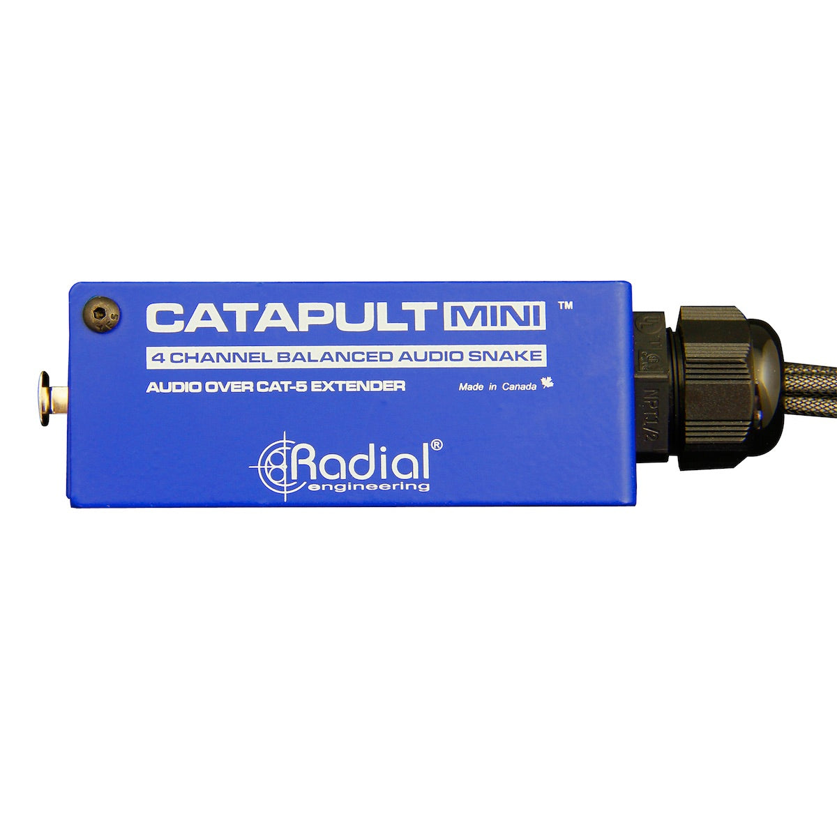 Radial Catapult Mini TX - Compact 4-Channel Cat 5 Audio Snake Transmitter, top