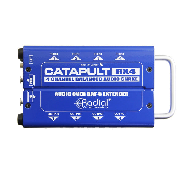 Radial Catapult RX4 - 4-Channel Cat 5 Passive Audio Snake Receiver, top