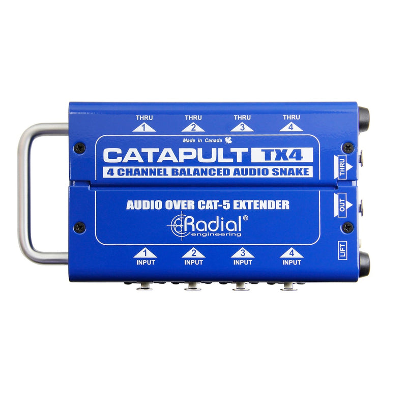 Radial Catapult TX4 - 4-Channel Cat 5 Passive Audio Snake Transmitter, top