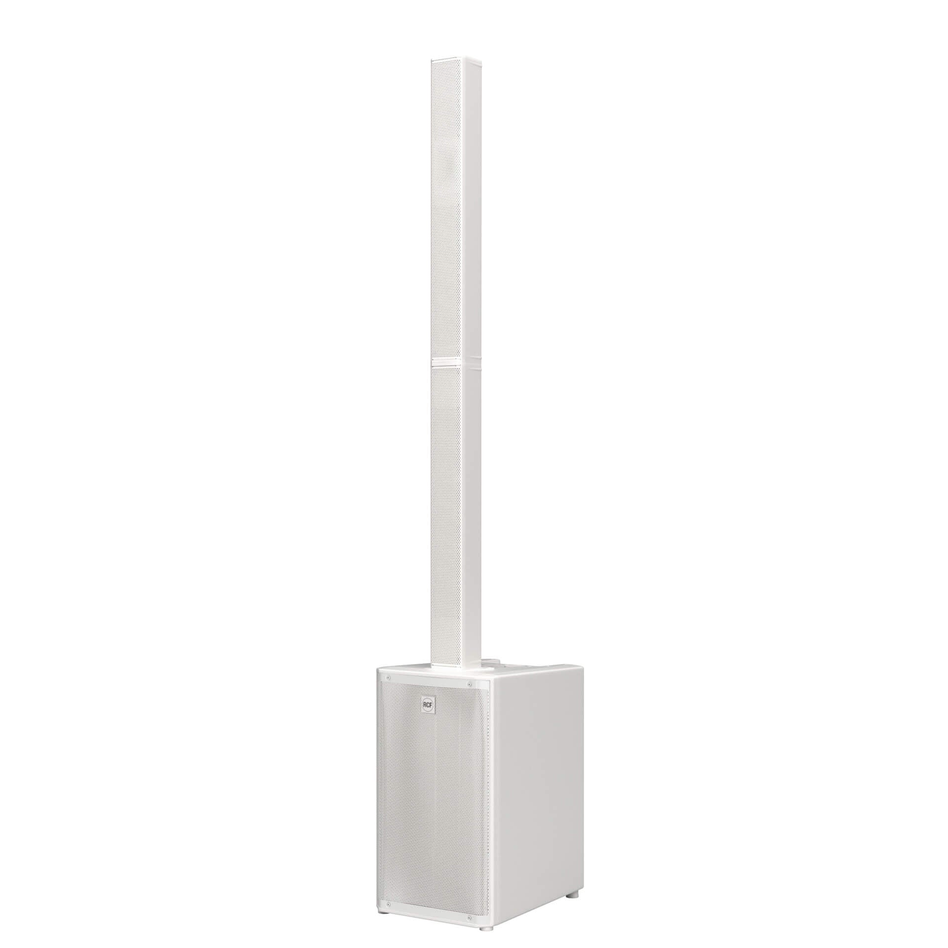RCF EVOX J11 W - Active 3500W Portable 3-Way Column Array, angle white