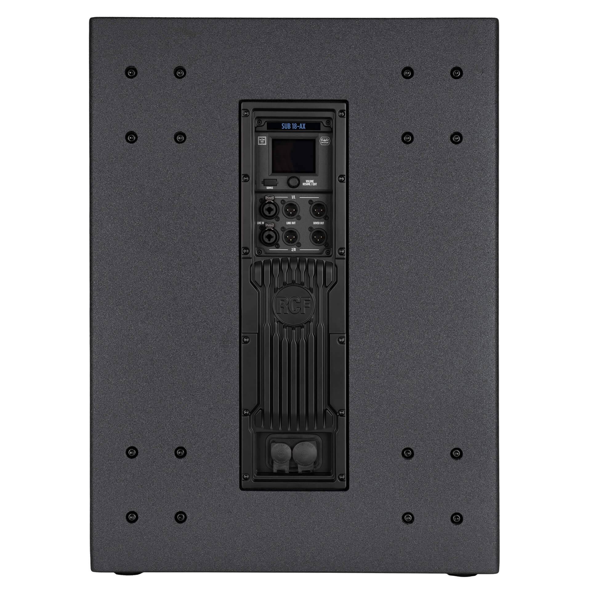 RCF SUB 18-AX - Professional Active 18" Subwoofer with Bluetooth, back