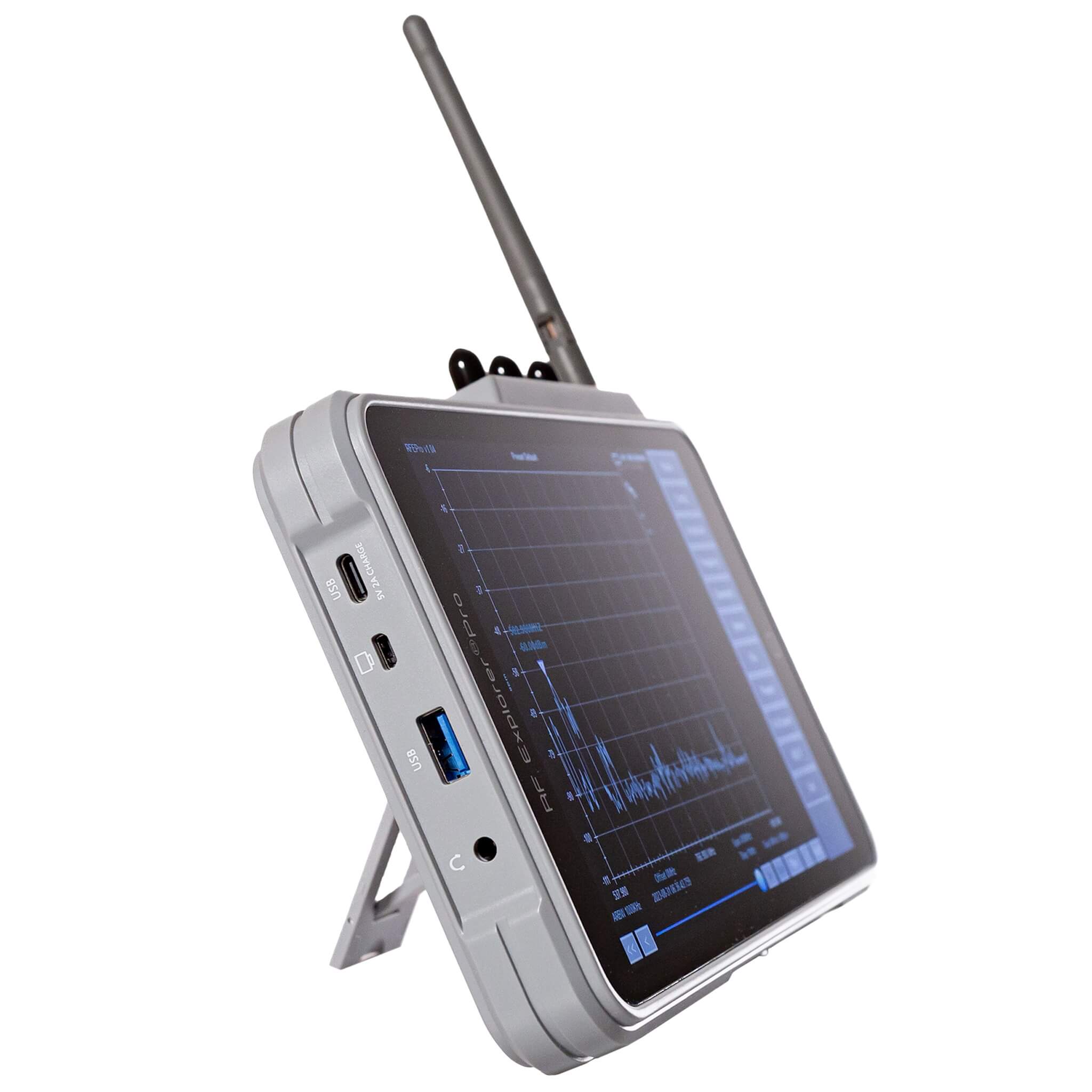 RF Venue RF Explorer Pro - Advanced Touchscreen RF Spectrum Analyzer, side