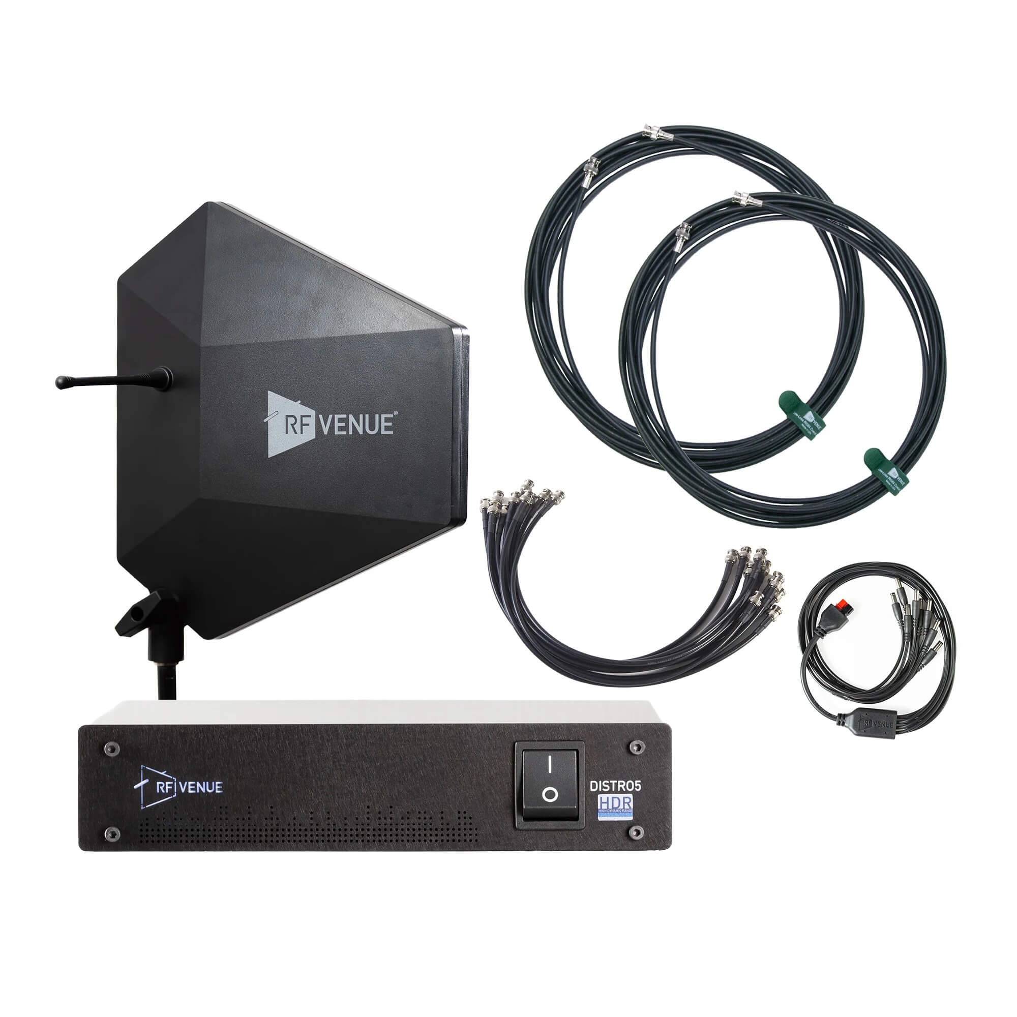 RF Venue DFIN-IPXD5 - 5-Channel Wireless Mic Pack, Black
