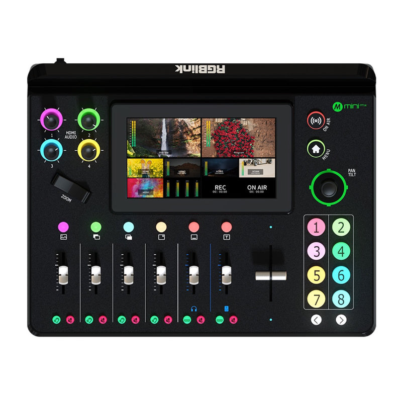 RGBlink mini-mx - 4K Streaming Video Mixer with PTZ Camera Control, top