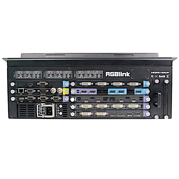 RGBlink M3 - 14-channel Video Scaler and Mixer, rear