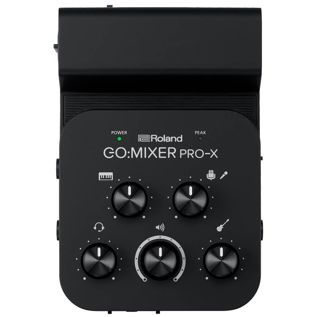 Roland GO:MIXER PRO-X - Audio Mixer for Smartphones, top