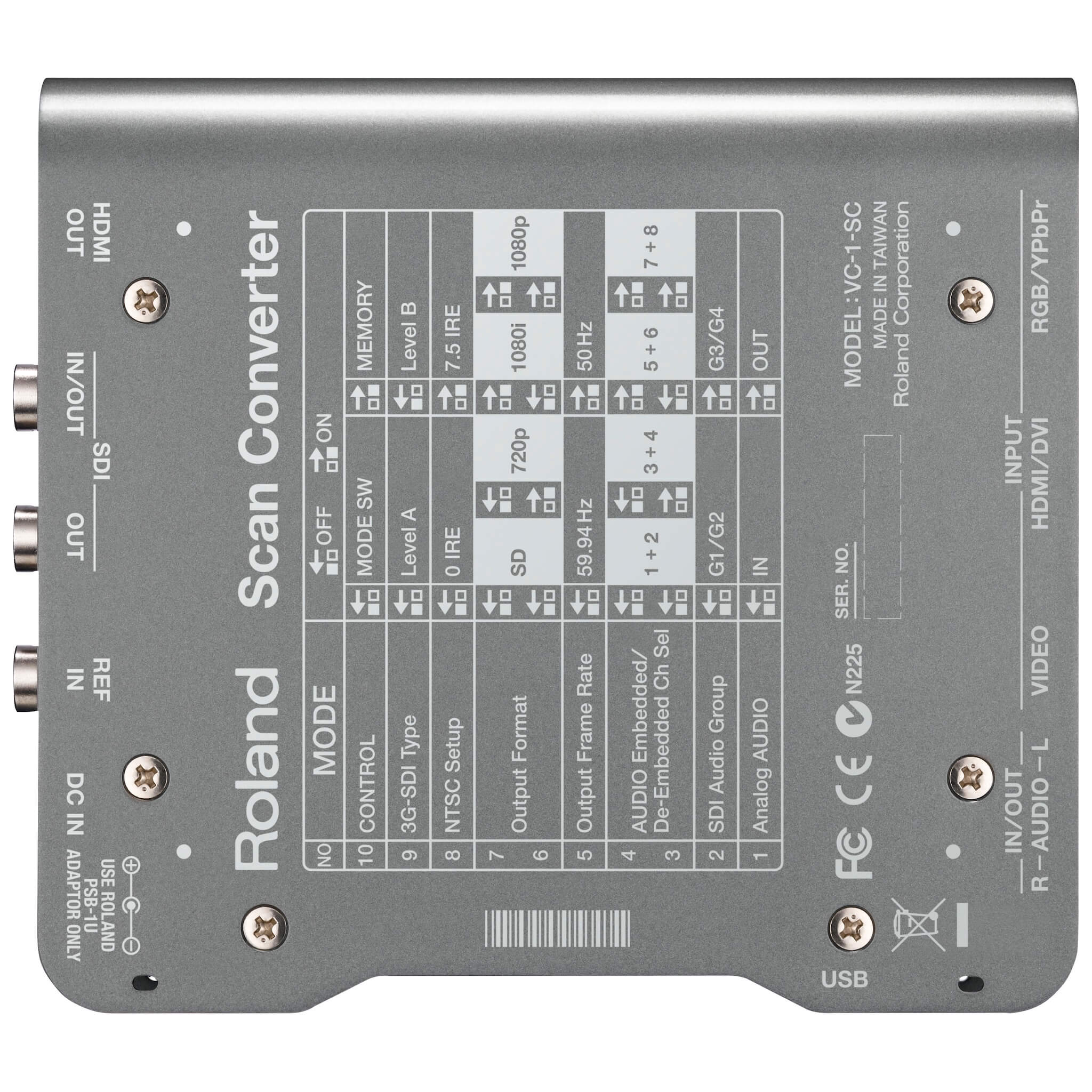 Roland VC-1-SC - Up/Down/Cross Scan Converter to/from SDI/HDMI