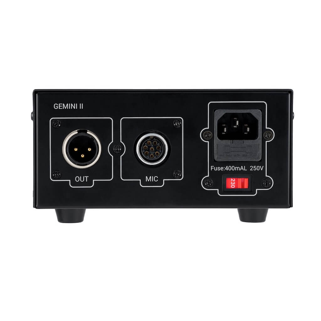 sE Electronics Gemini II - Dual Tube Cardioid Condenser Microphone, floorbox rear