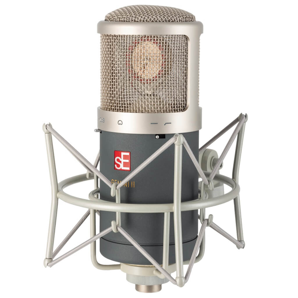 sE Electronics Gemini II - Dual Tube Cardioid Condenser Microphone, shockmount