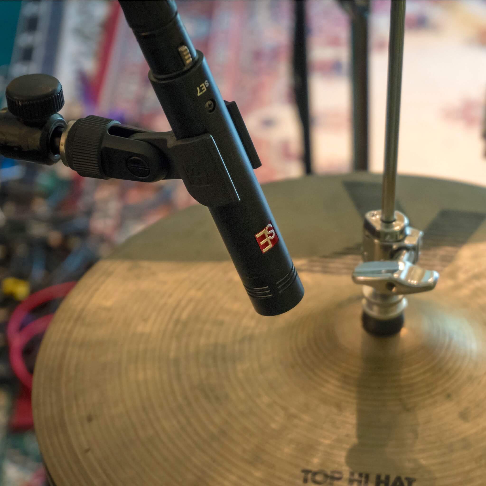 sE Electronics sE7 - Small Diaphragm Cardioid Condenser Microphone, in use with drums
