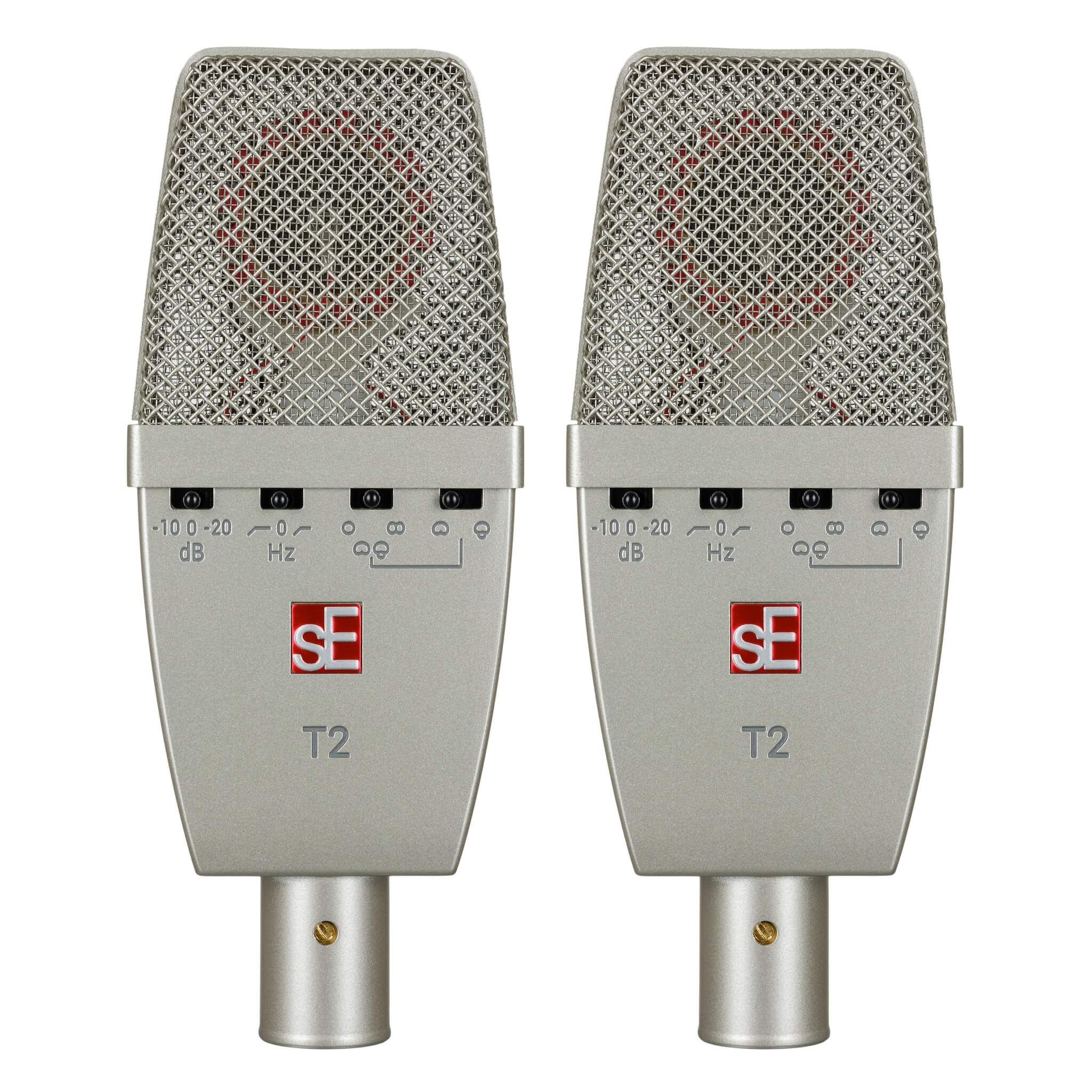sE Electronics T2 (P) - Factory Matched Pair of T2 Microphones, front