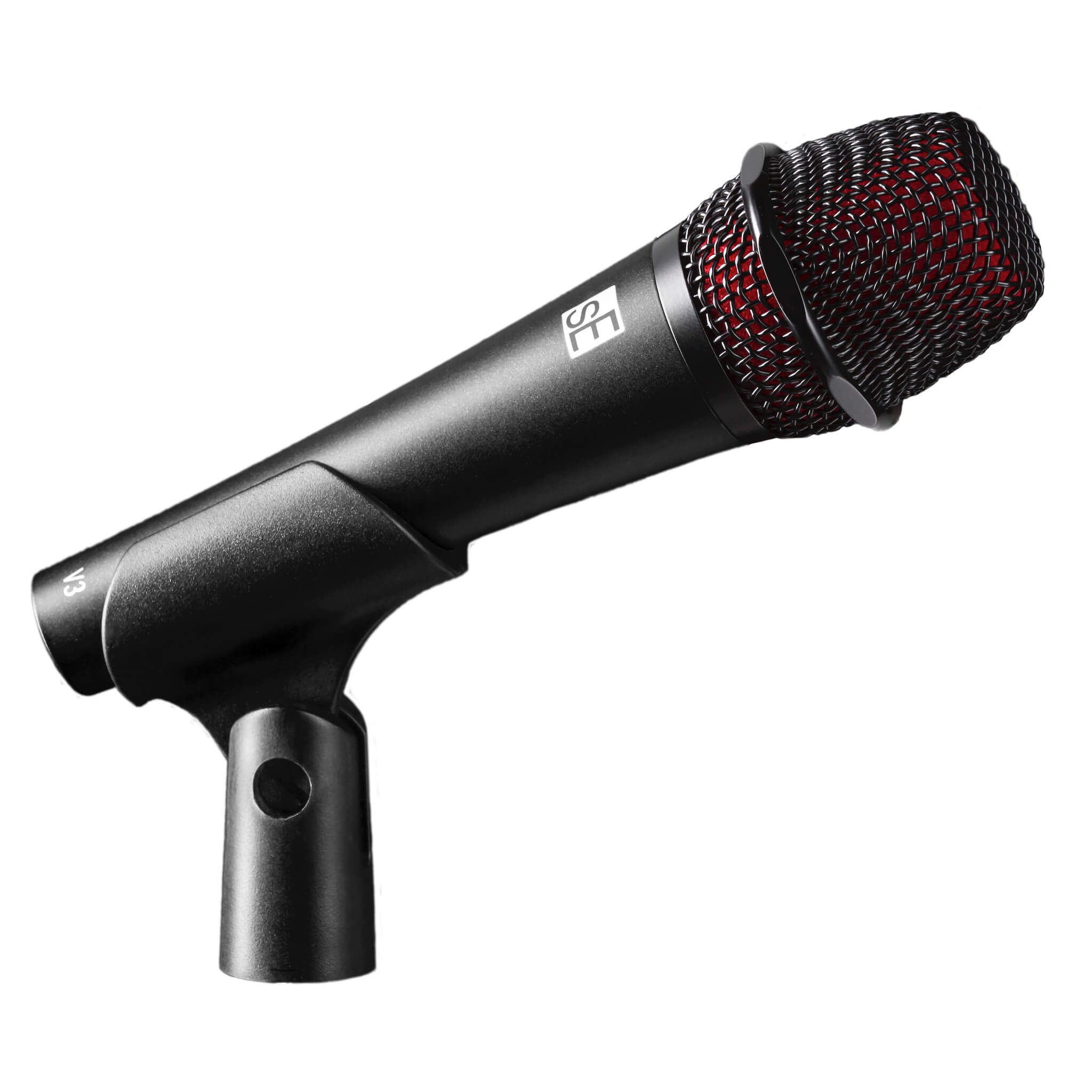 sE Electronics V3 - All-purpose Handheld Cardioid Microphone, clip