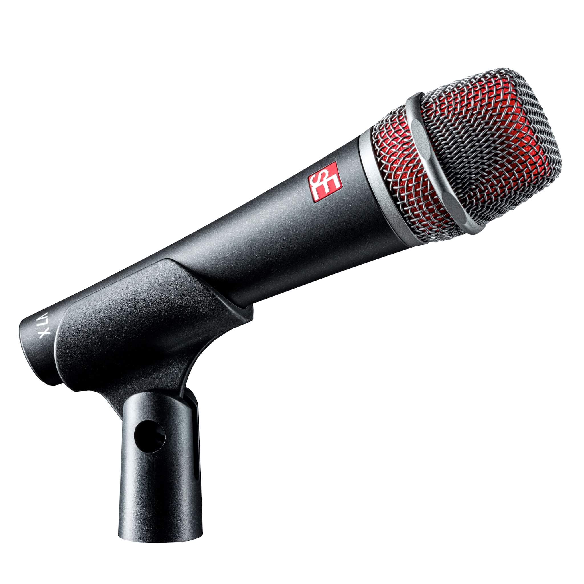 sE Electronics V7 X - Supercardioid Dynamic Instrument Microphone, clip