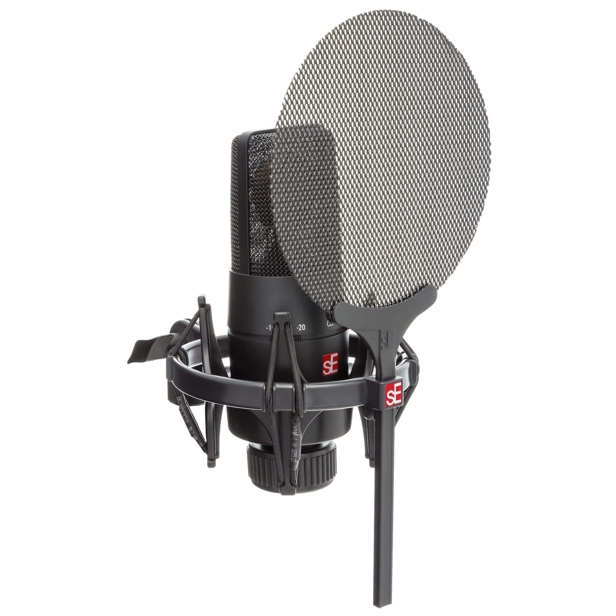 sE Electronics X1 S Vocal Pack - Microphone, Shockmount, angle
