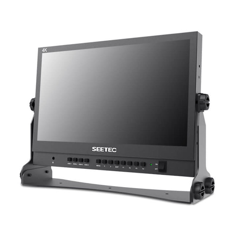 Seetec ATEM156 - 15.6" Quad View Monitor with 4 HDMI In/Out, angled left