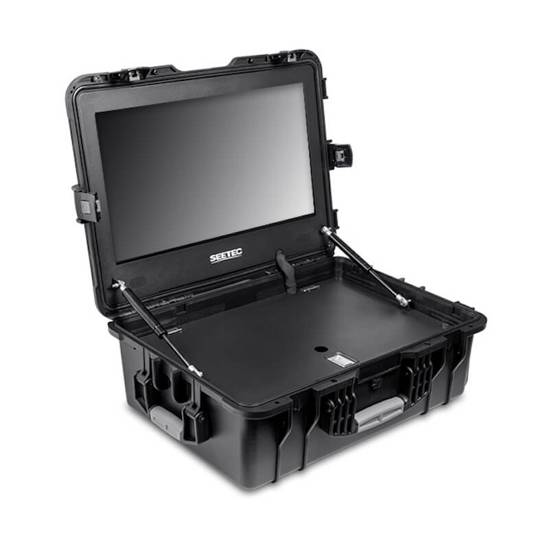Seetec WPC215 - 21.5" Portable Carry-on Director Monitor, angled left