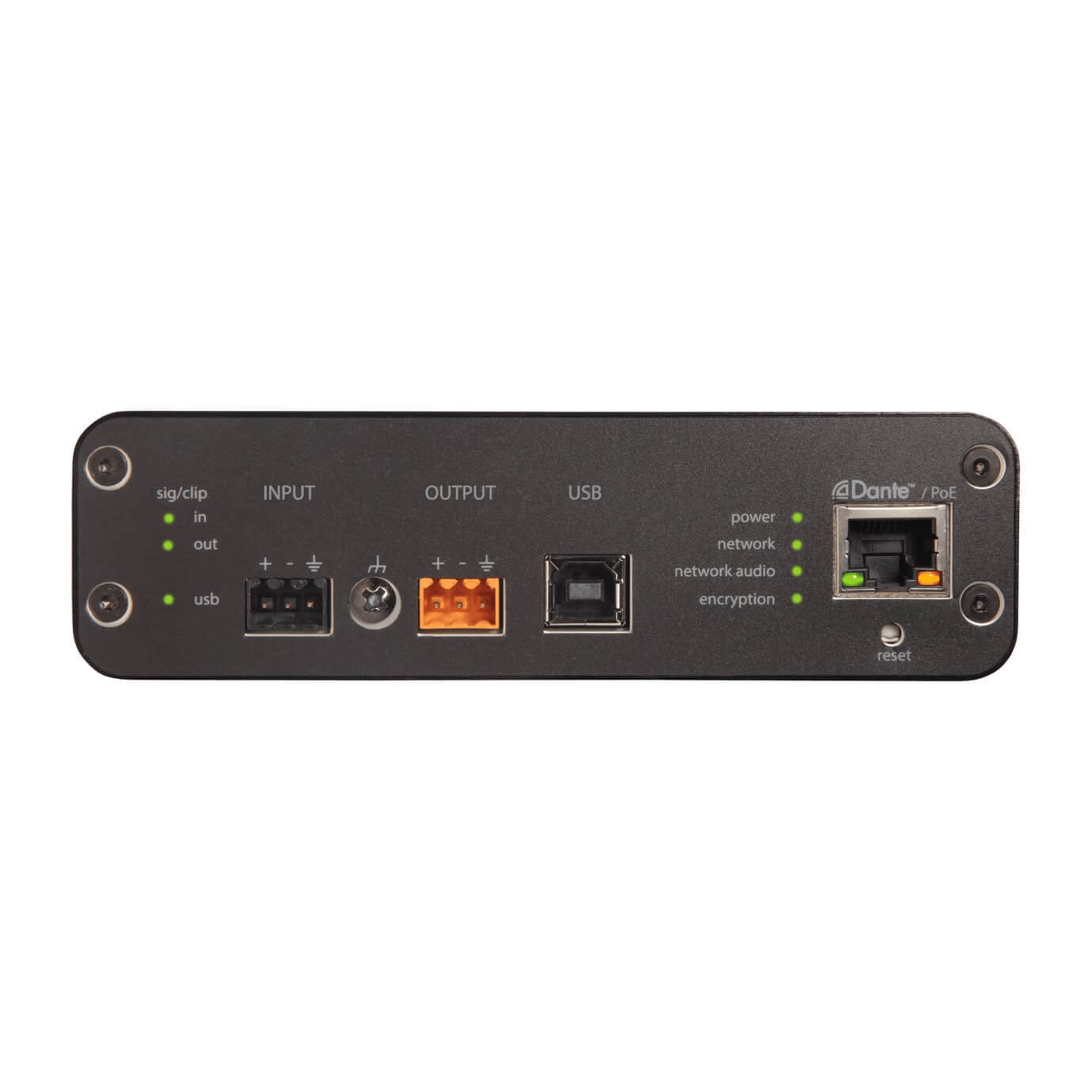 Shure ANIUSB-MATRIX USB Audio Network Interface with Matrix Mixing, rear