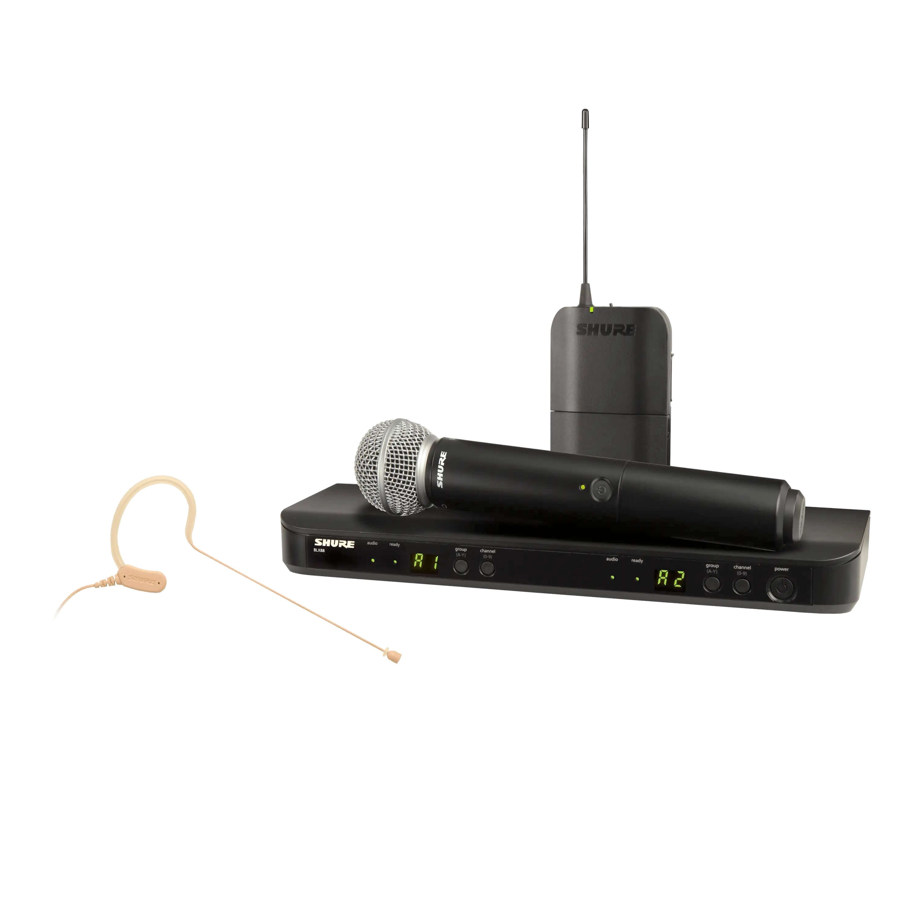 Shure BLX1288/MX153 - Wireless Combo System with SM58 Handheld and MX153 earset mic