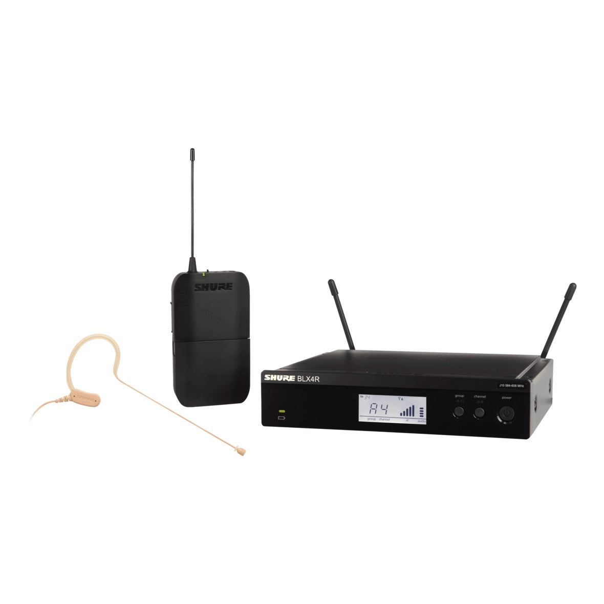 Shure BLX14R/MX53 - Wireless Rack-mount Presenter System with MX153 Earset Microphone