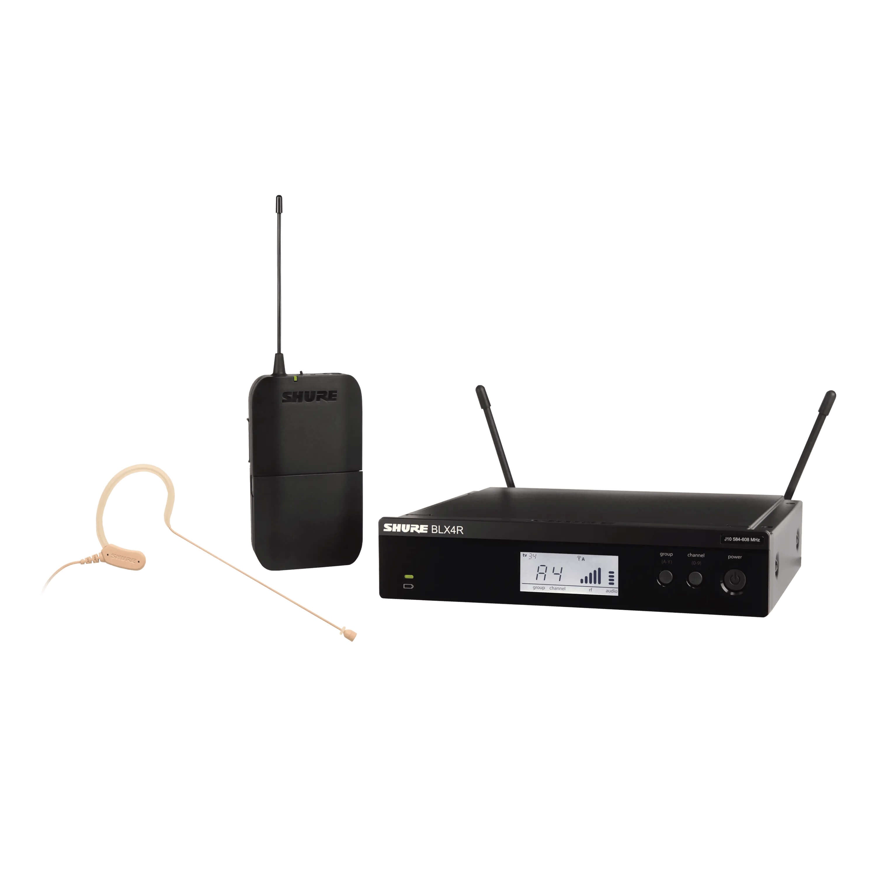 Shure BLX14R/MX53 - Wireless Rack-mount Presenter System with MX153 Earset Microphone