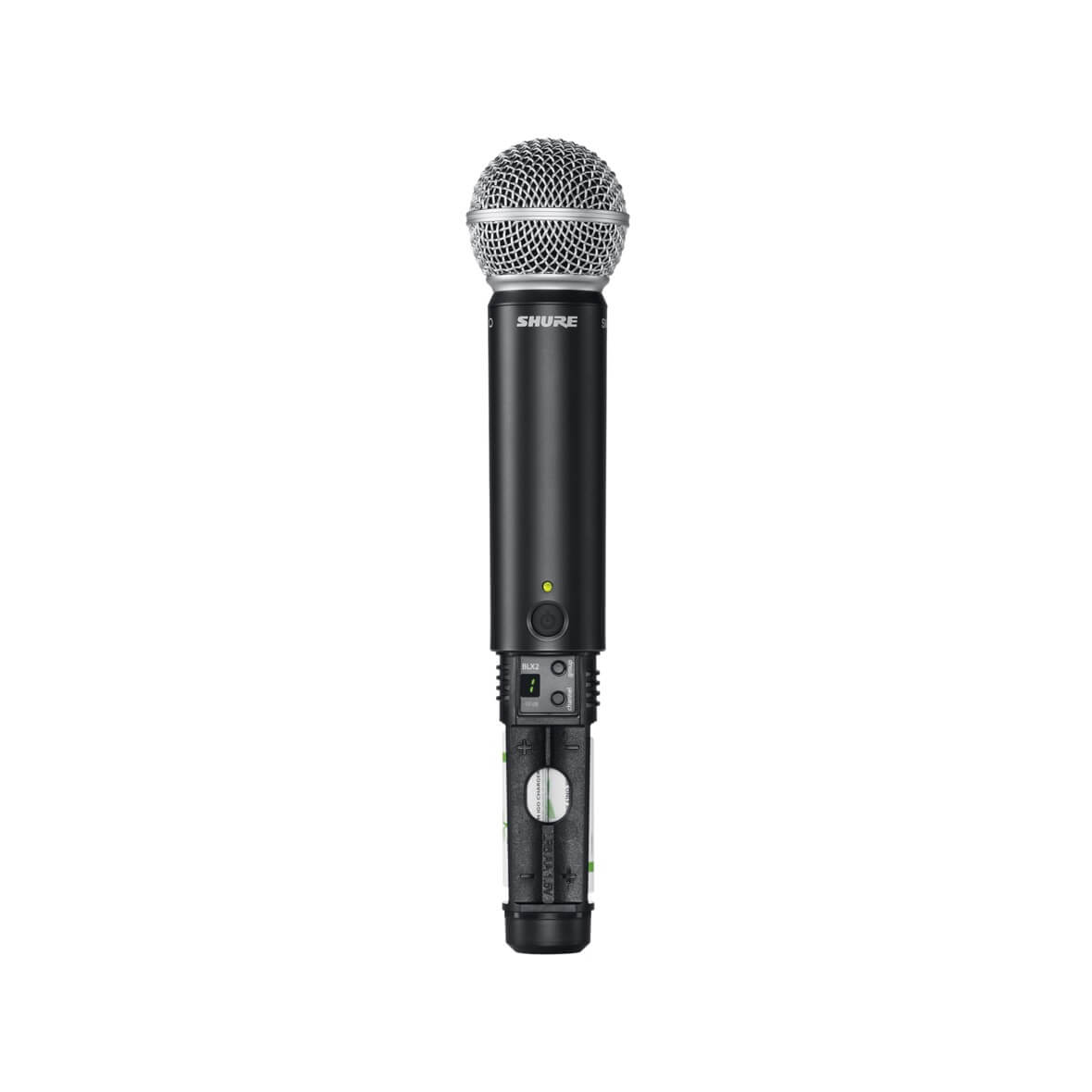 Shure BLX2/SM58 - Handheld transmitter with SM58 capsule, open