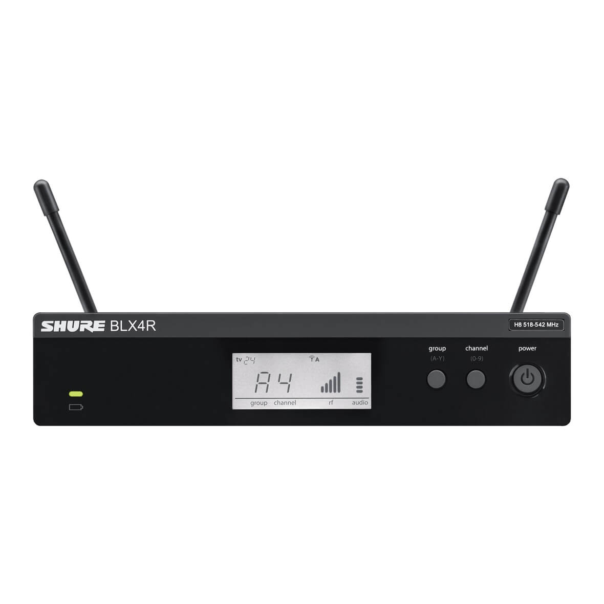 Shure BLX4R - Rack-mount Wireless Receiver for BLX Wireless System, front