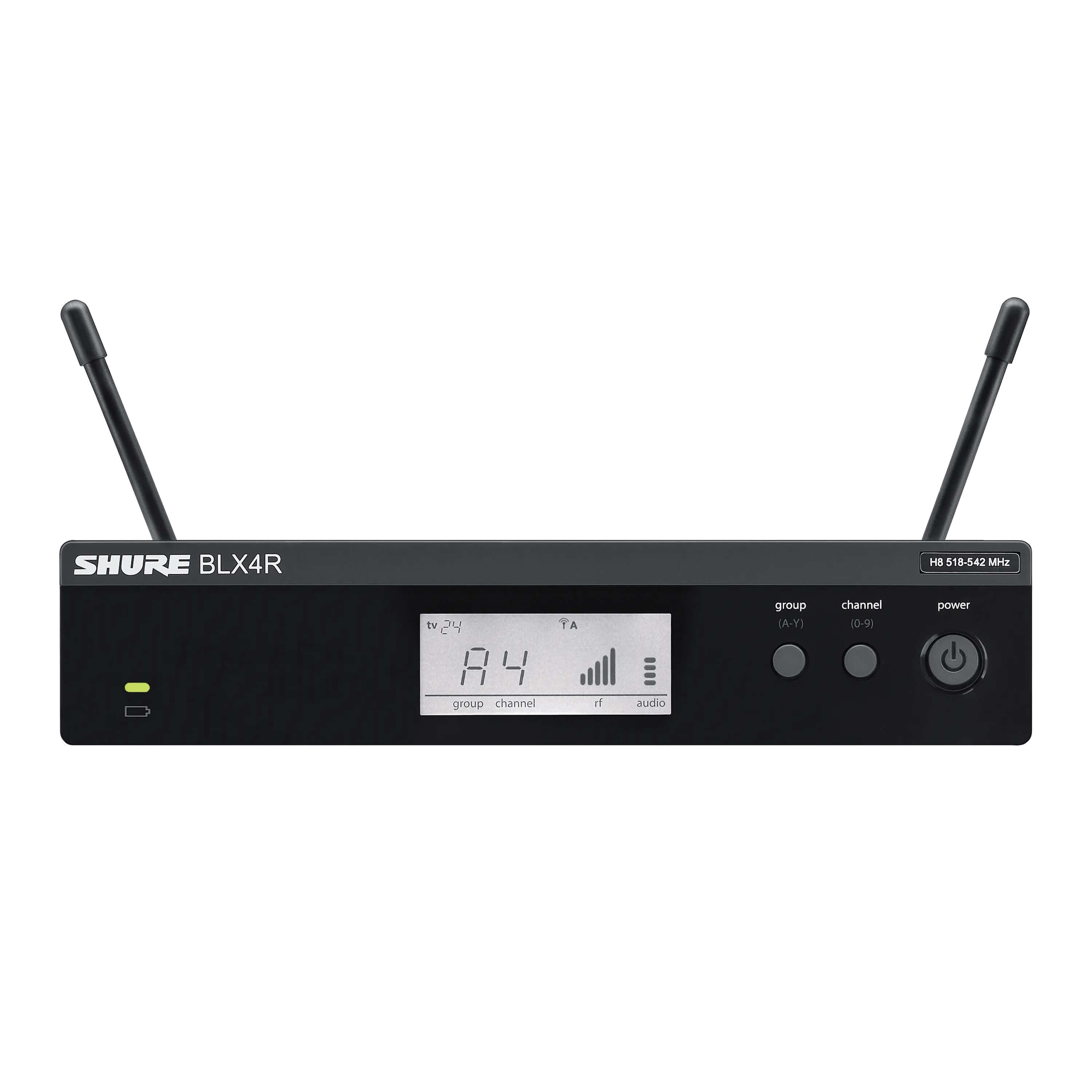 Shure BLX4R - Rack-mount Wireless Receiver for BLX Wireless System, front