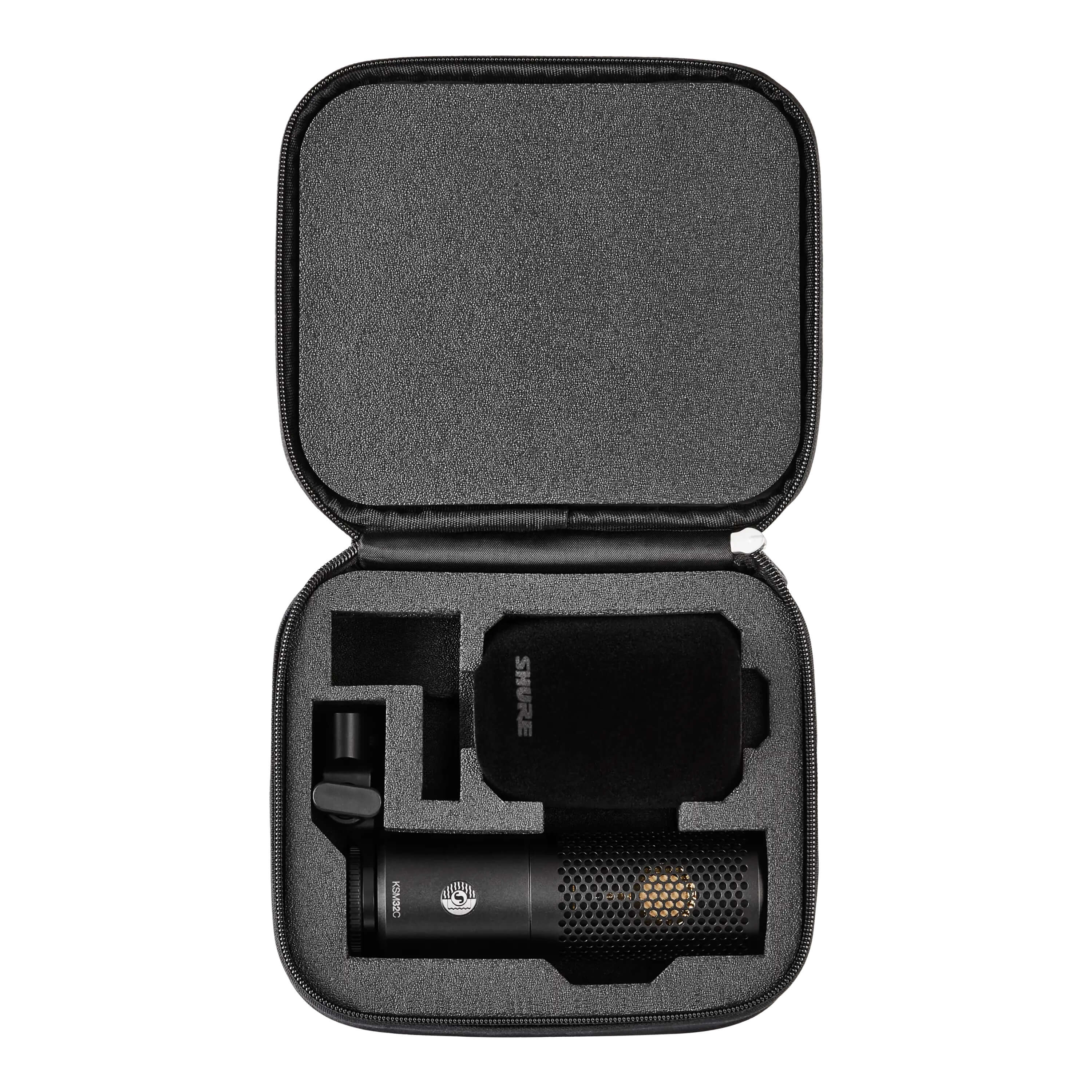 Shure KSM32C/HM - Cardioid Condenser Microphone, Stage Kit case