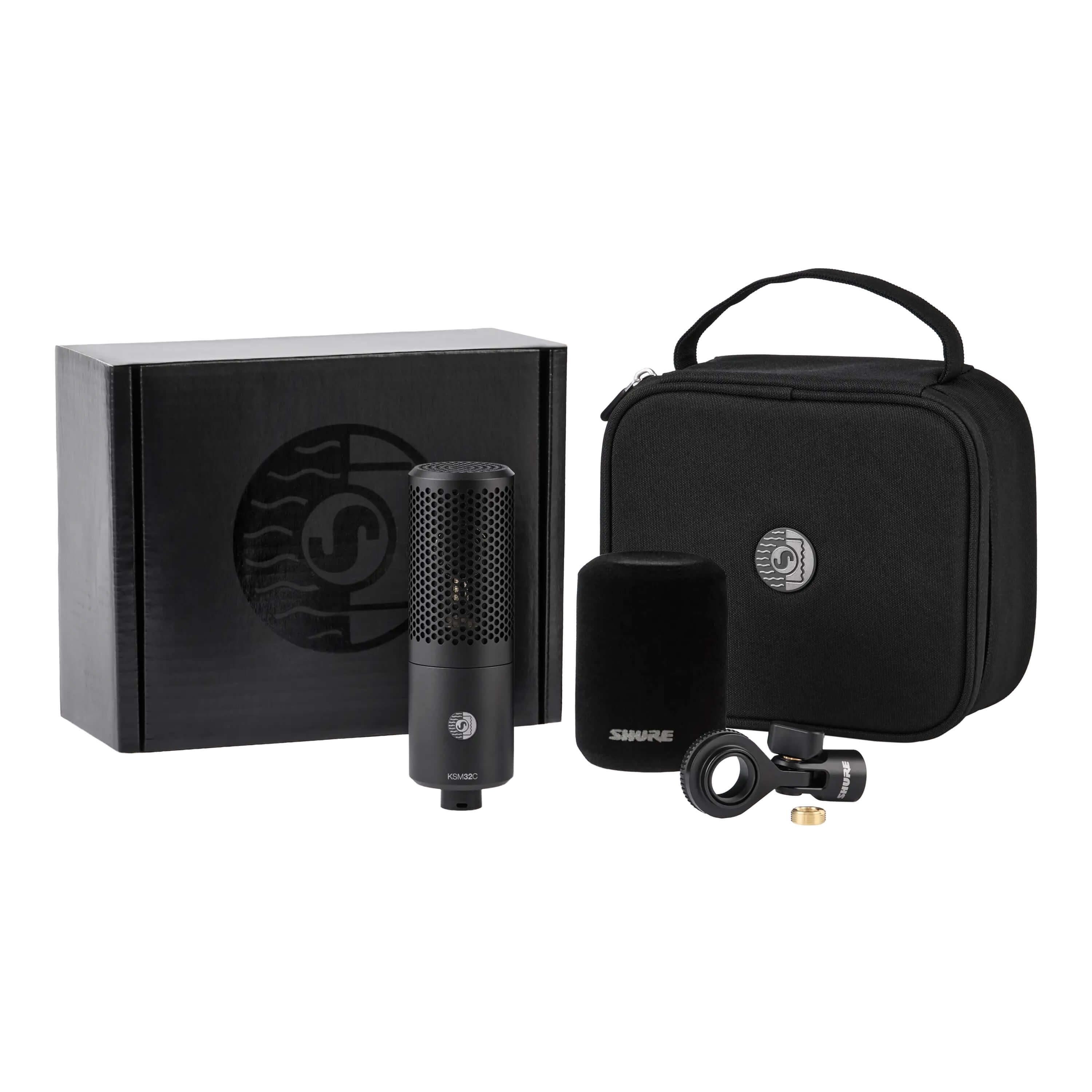 Shure KSM32C/HM - Cardioid Condenser Microphone, Stage Kit