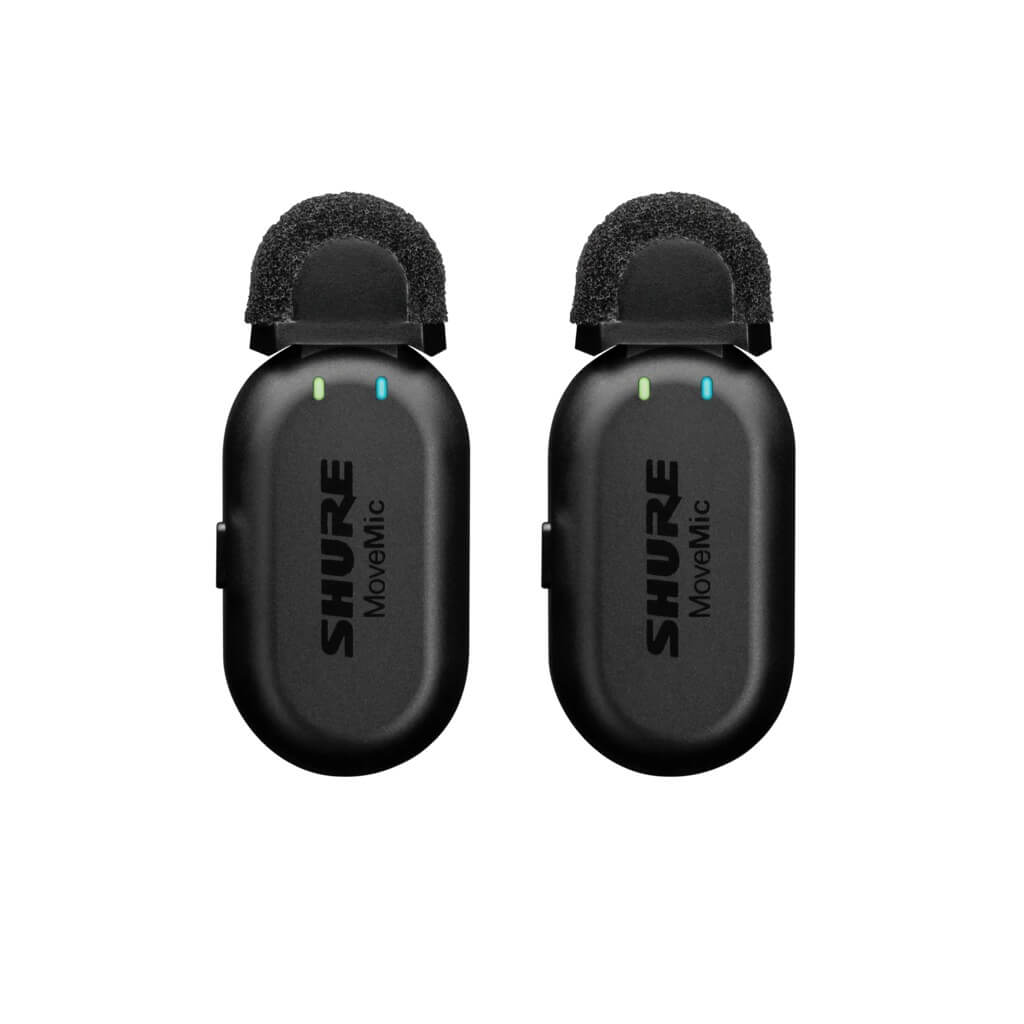 Shure MoveMic Two - Two-Channel Wireless Lavalier Microphones, front