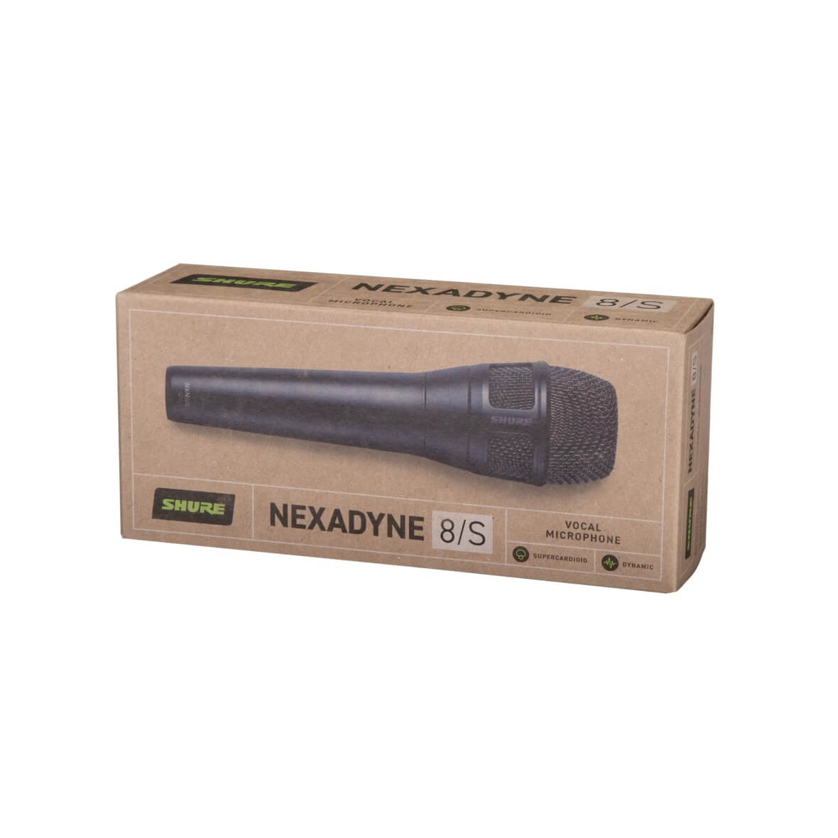 Shure Nexadyne 8/S - Supercardioid Dynamic Vocal Microphone, box