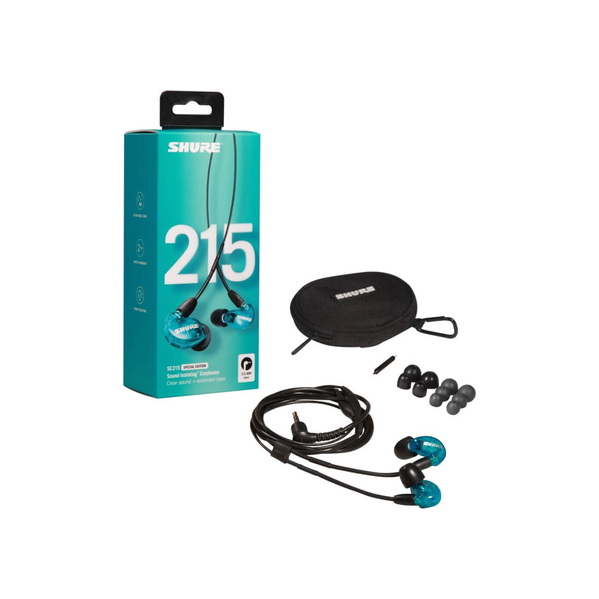 Shure SE215SPE - Professional Sound Isolating Earphones, box