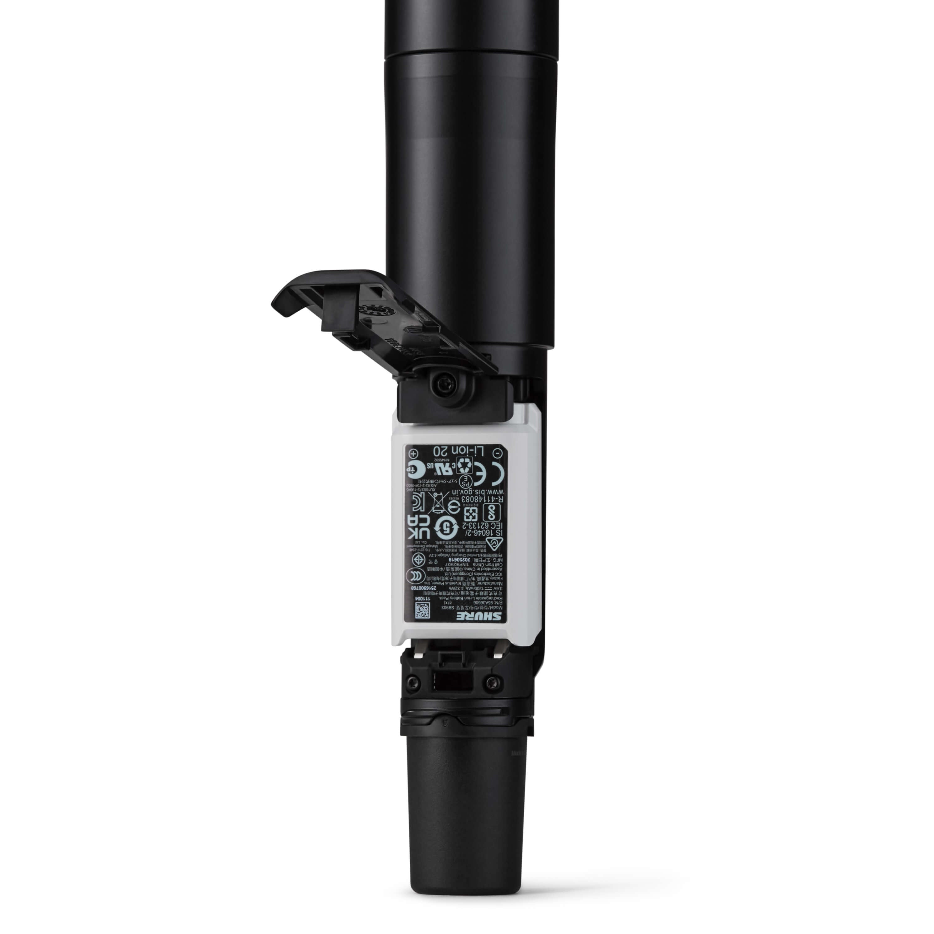 Shure SLXD2+ Wireless Handheld Transmitter with optional rechargeable battery