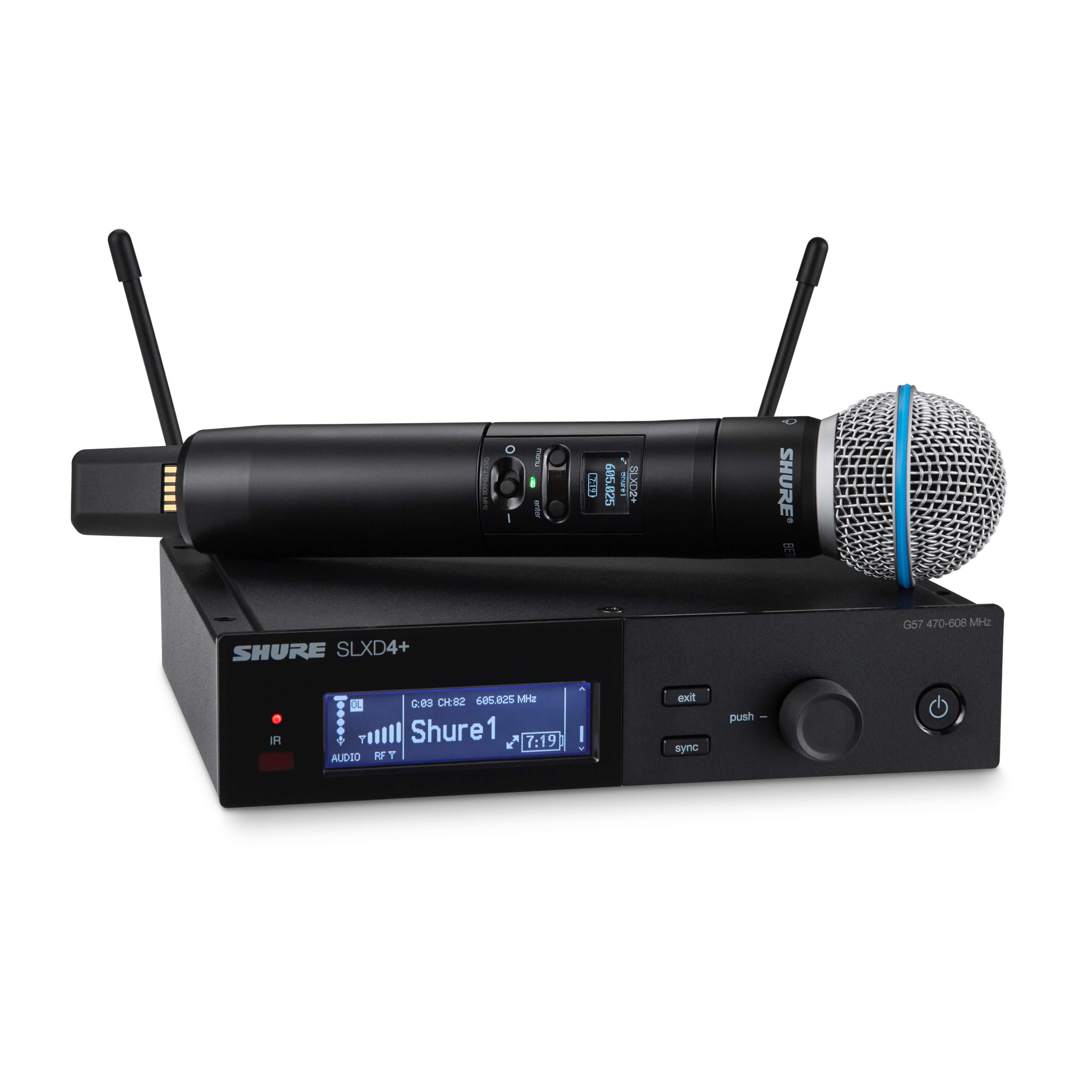 Shure SLXD24+/B58 - Wireless Handheld System with Beta 58A Microphone
