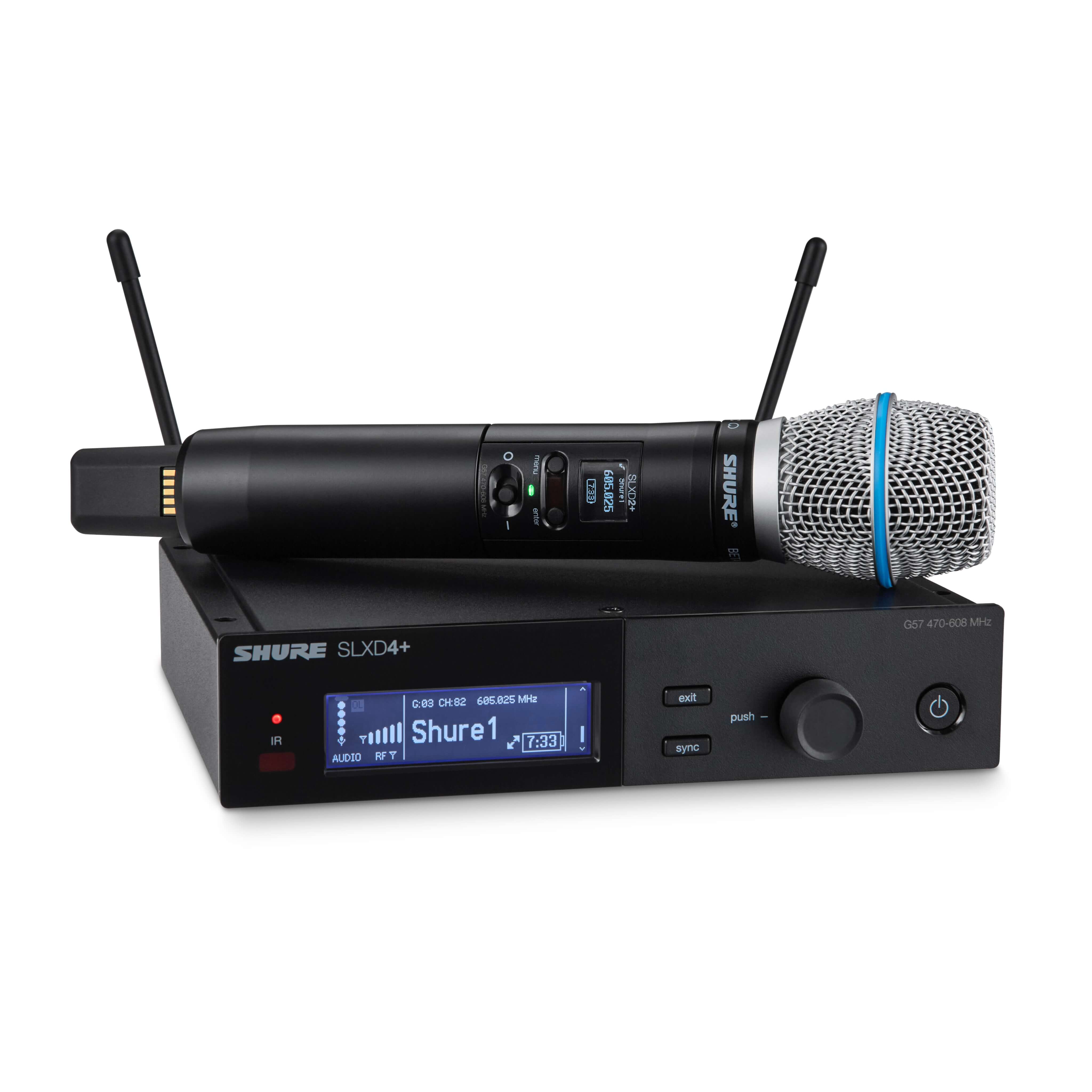 Shure SLXD24+/B87A - Wireless Handheld System with Beta 87A Microphone