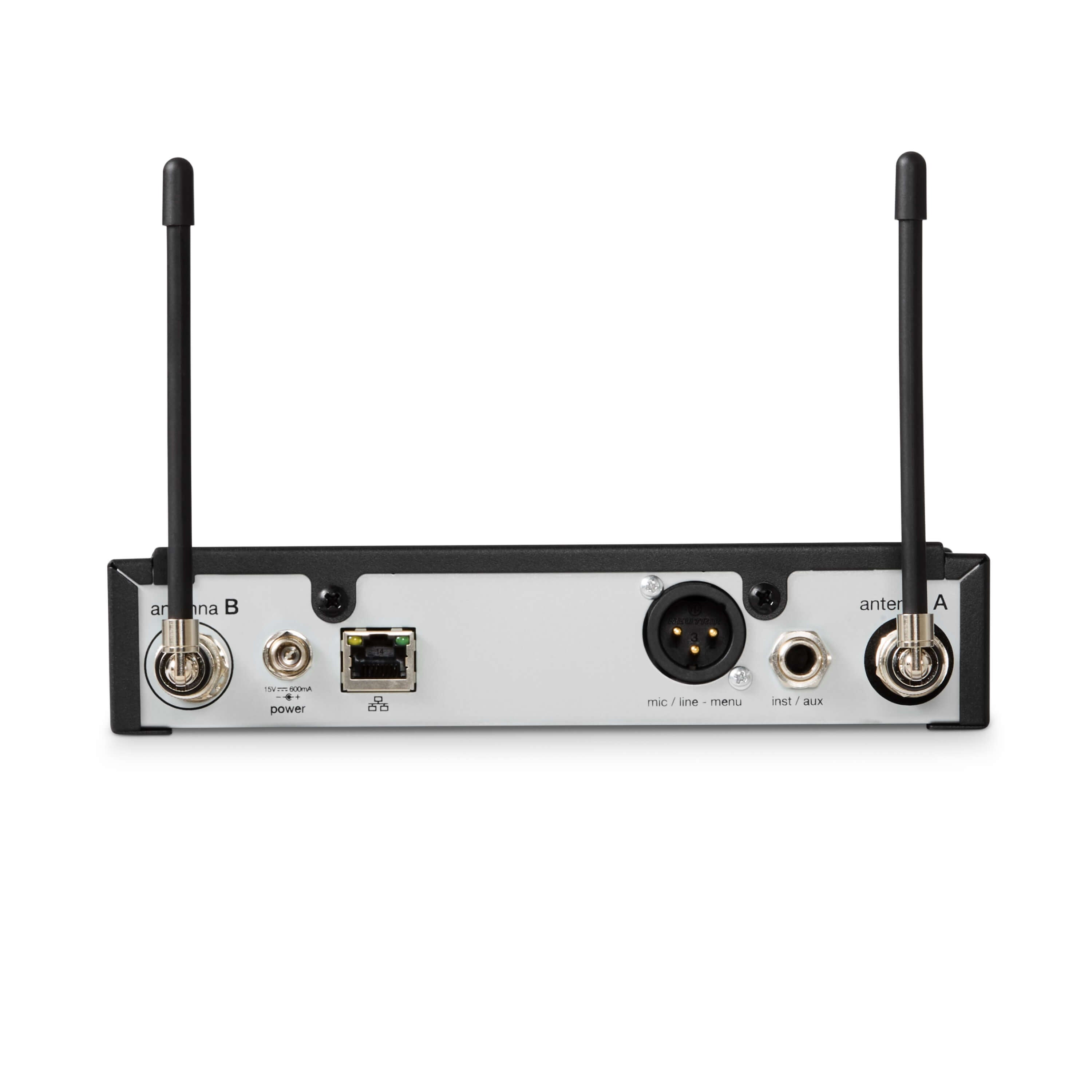 Shure SLXD4+ Single-Channel Digital Wireless Receiver, rear