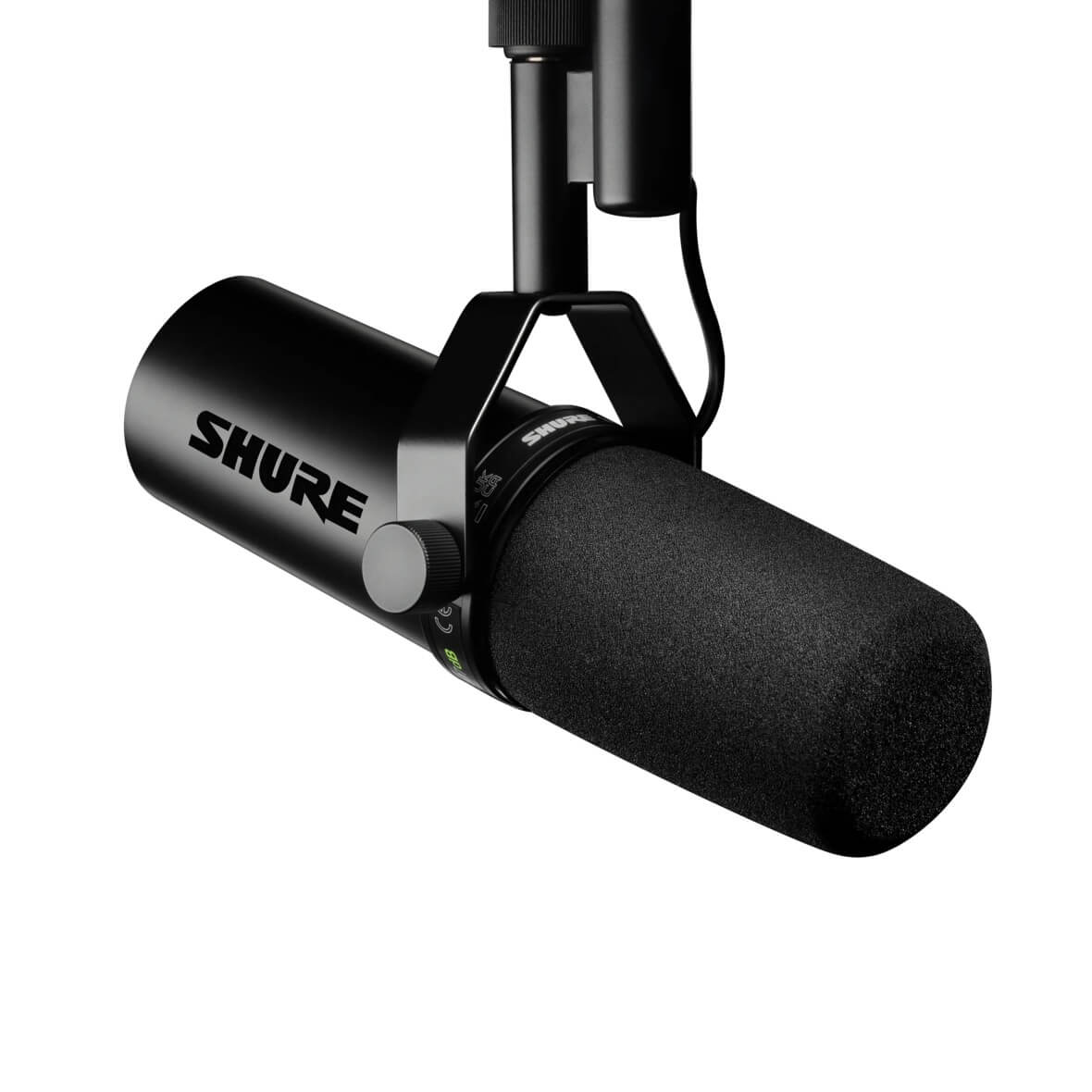 Shure SM7dB - Dynamic Vocal Microphone With Built-in Preamp, front angle
